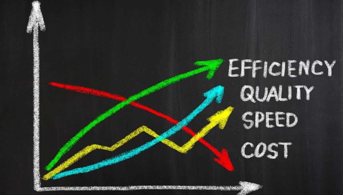 Team collaborating around a table