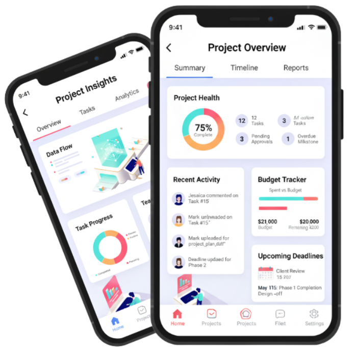 iPhone displaying the app